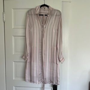 E3 by Etcetera Pink Stripe Shirt Dress